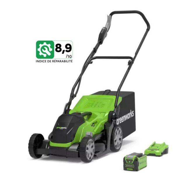 GREENWORKS 40V 2Ah 35cm Akku-Rasenmäher