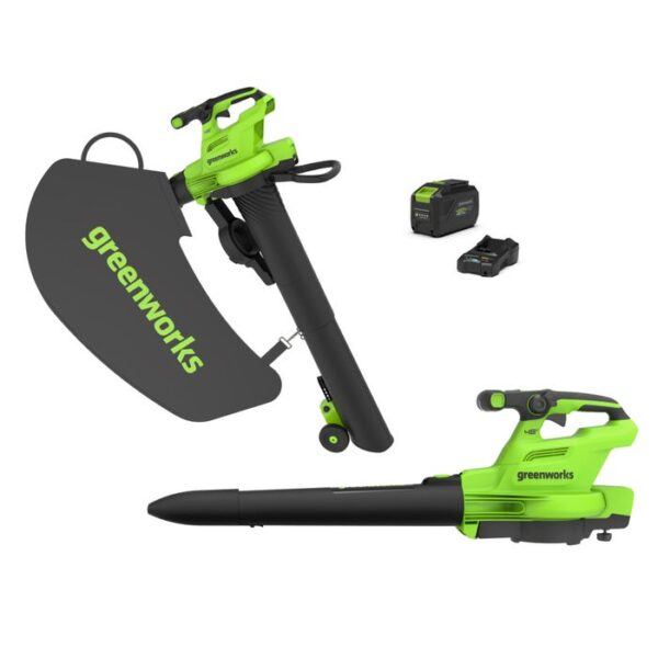 48V V2 Laubsauger-Häcksler + 1 x 4Ah Akku und Ladegerät